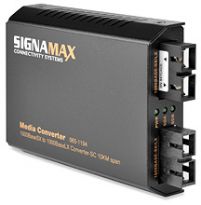 10/100 to 100FX Media Converter WDM, SC/MM 2 km, Tx:1550 nm; Rx:1310 nm - Signamax FO-065-1176BLFSMM