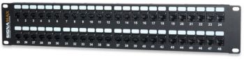 24-Port Cat 6 MT-Series Unscreened Patch Panel, 1 RMU - Signamax 24458-C6C