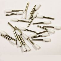 Insulated White Wire Ferrules, 20 AWG x 16mm, 500 pcs