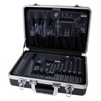 Black Impact Resistant ABS Tool Case with 2 Pallets