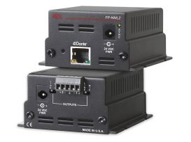 Format A to Network Interface - 1 Format A, 1 Balanced Line Aux Inputs - Dante Output - with PoE - Radio Design Labs RU-FNP