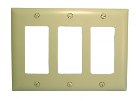 3 GHz TV Wall Plate, Single F-81, Ivory - Philmore Mfg. 75-3426