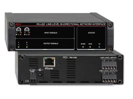 Bi-Directional Mic/Line Dante Interface 4 x 4 w/PoE - 2 XLR In, 1 Mini-jack In, 1 Mini-jack Out, 2 Out on Rear-Panel Terminal Block - Stainless Steel - Radio Design Labs DDS-BN31