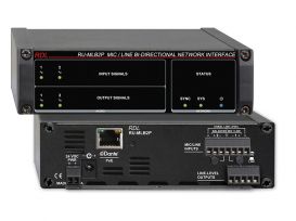 Line-Level Bi-Directional Network Interface - 2 Balanced Line Inputs, Dante Input - 2 Balanced Line Outputs, Dante Output - with PoE - Radio Design Labs RU-LB2P