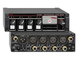 Stereo Line-Level Audio Mixer - 4X1 - Radio Design Labs EZ-MX4L