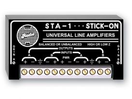 Audio Line Amplifier - Mono: -14 to 14 dB Gain - Radio Design Labs STA-1M