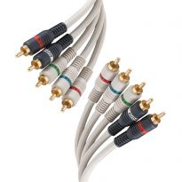 12ft 5-RCA Component A/V Cable Ivory Steren PP-254-612IV