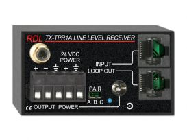 Active Single-Pair Receiver - Twisted Pair Format-A - XLR mic/line output - Stainless - Radio Design Labs DS-TPR1A