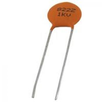 Capacitor Ceramic Disc 68pf 1000V 10% Radial Lead - NTE Electronics 90068
