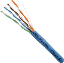 Category 5e Solid Blue PVC 1000ft. - Vertical Cable 151-102/BL