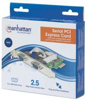 2 x DB9 Serial PCI Express Card - Manhattan Computer Products 152082