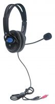 Lightweight Computer Stereo Headphones with Boom Microphone
