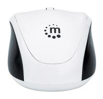 Dual Mode BT / USB Wireless Mouse- White - Manhattan Computer Products 179645