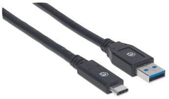 10ft. USB-A/Male to USB-C/Male 5Gbps - Manhattan Computer Products 354981