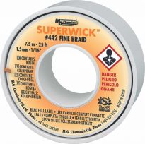 Superwick - #2 Yellow, Fine Braid, 1.5 mm - 1/16&#34; - 25 ft (min order  5) MG Chemicals 442