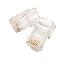 Modular Plug,Solid,8P8C,Round Cable,..50 uin Gold,50/Pack - Pro'sKit 702-022