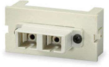 2 fiber sc mm connector module 180 exit white