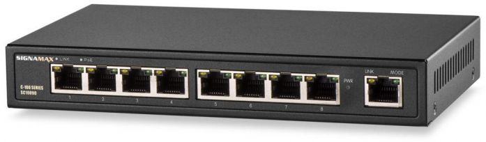 Signamax SC10090 C-100 8 Port Fast Ethernet PoE+ Switch