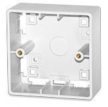1-Port Angled Keystone Intl. Outlet, 85 x 85 mm, White - Signamax SKFL-1A-85-WH