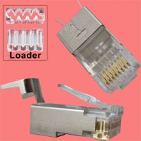 Cat 6/6A Shielded Modular Plugs - Bulk - Vertical Cable 012-021