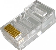 Cat 6 Modular Plugs - No Bar 100/pkg. - Vertical Cable 012-022