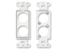 Double plate for standard and specialty connectors - Stainless - Radio Design Labs DS-D2