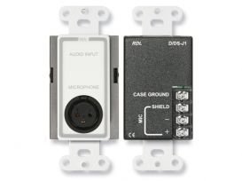 Dual XLR 3-pin Male Jacks on D Plate - Terminal block connections - Black - Radio Design Labs DB-XLR2M