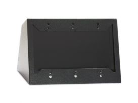 Triple Cover Plate - black - Radio Design Labs CP-3B