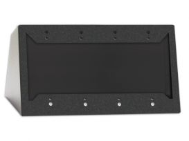 Quad Cover Plate - stainless steel - Radio Design Labs CP-4S