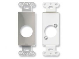 XLR 3-pin Female & 3-pin Male on D Plate - Terminal block connections - Stainless Steel - Radio Design Labs DS-XLR2