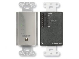 Remote Channel Selector - 4 Channels - controls RU-ASX4D/R - Black - Radio Design Labs DB-RCS4