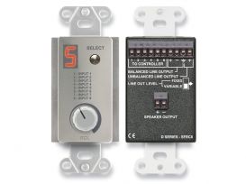Room Control Station for SourceFlex Distributed Audio System - Black - Radio Design Labs DB-SFRC8