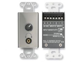 Stereo Headphone Amplifier - Decora® panel with user level control - Black - Radio Design Labs DB-SH1