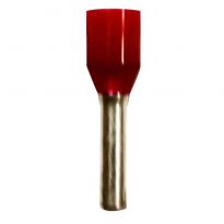 Insulated Red Wire Ferrules, 16 AWG x 14mm, 100 pcs