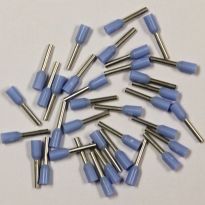 Insulated Light Blue Wire Ferrules, 24 AWG x 10mm, 500 pcs