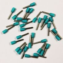 Insulated Turquoise Wire Ferrules, 22 AWG x 10mm, 500 pcs