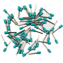 Insulated Turquoise Wire Ferrules, 22 AWG x 12mm, 500 pcs