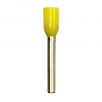 Insulated Yellow Wire Ferrules, 18 AWG x 18mm, 500 pcs