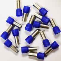 Insulated Blue Wire Ferrules, 6 AWG x 22mm, 100 pcs