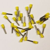 Wire Ferrule 100 pk Yellow 24 AWG 6mm Barrel - Eclipse Tools 701-104-100