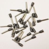 Insulated Gray Wire Ferrules, 20 AWG x 16mm, 500 pcs