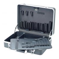 Black Aluminum Frame Tool Case with Pallet