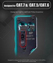 Modular Plug Crimping Tool for Cat7 and Cat5/6