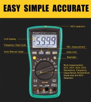 3-3/4 digits 3999 Counts Auto Range Digital Multimeter with Resistance, Frequency, Capacitance, Transistor Tests