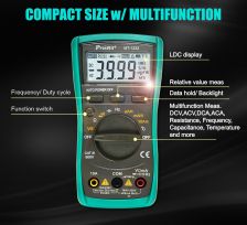 3-3/4 digits 3999 Counts Autorange Compact Digital Multimeter with Resistance, Frequency, Capacitance, Temperature Tests