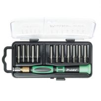 12-in-1 Screwdriver Set..Precision Handle 12 bits - Flat/Phillips and Star Tip - Eclipse Tools SD-081E