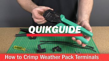 Parallel Action Crimper for Weatherpack Terminals