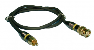 Mini COAX CABLE-BNC/M-RCA/M-12'-RoHS - Philmore Mfg. 70-2912