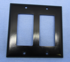 Designer Wall Plate HDMI + VGA, Solderless - Black - Philmore Mfg. 75-1126