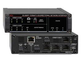 Line-Level Bi-Directional Network Interface - 4 Balanced Line Inputs, Dante Input - 4 Balanced Line Outputs, Dante Output - with PoE - Radio Design Labs RU-LB4P